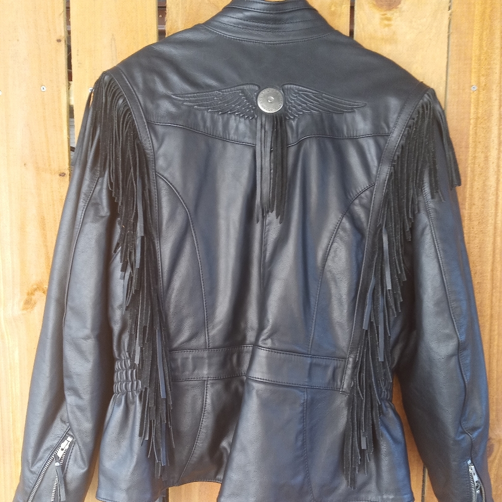 Harley-Davidson Black Utility Jacket with Structured Shoulders